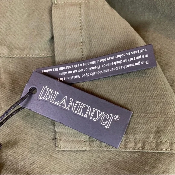 𝅺blank NYC Olive Green Jeans Size 28 - Picture 9 of 9